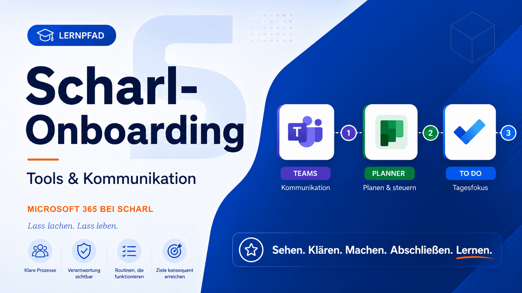 Scharl-Onboarding: Tools & Kommunikation